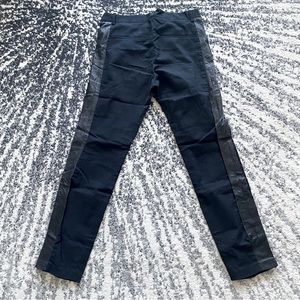 Elizabeth and James Cropped Ankle Side Leather Tuxedo Pants Size 0